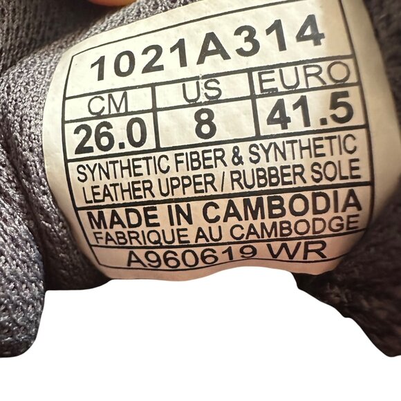 Asics Mens Trail Running Shoes Size 8 Black & Orange Mesh Durable & Lightweight - Picture 6 of 6